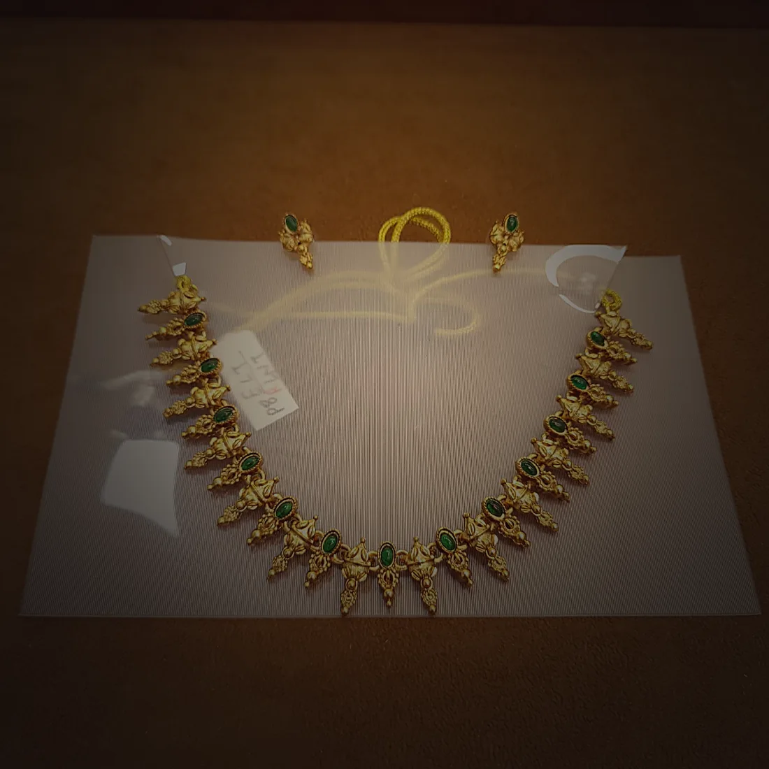 Delicate Green Patrya Necklace